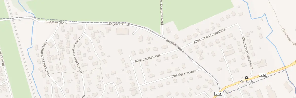 Plan du 35 All des Platanes à Veauche