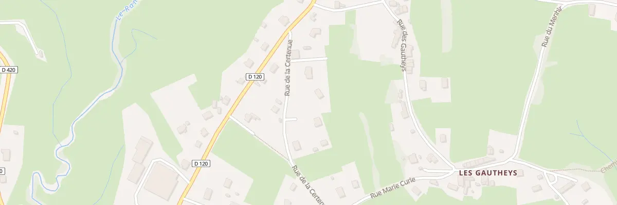 Plan du 8 Rue de la Certenue à Broye