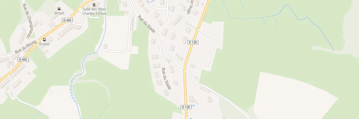 Plan du 38 Rte d’Autun à Broye