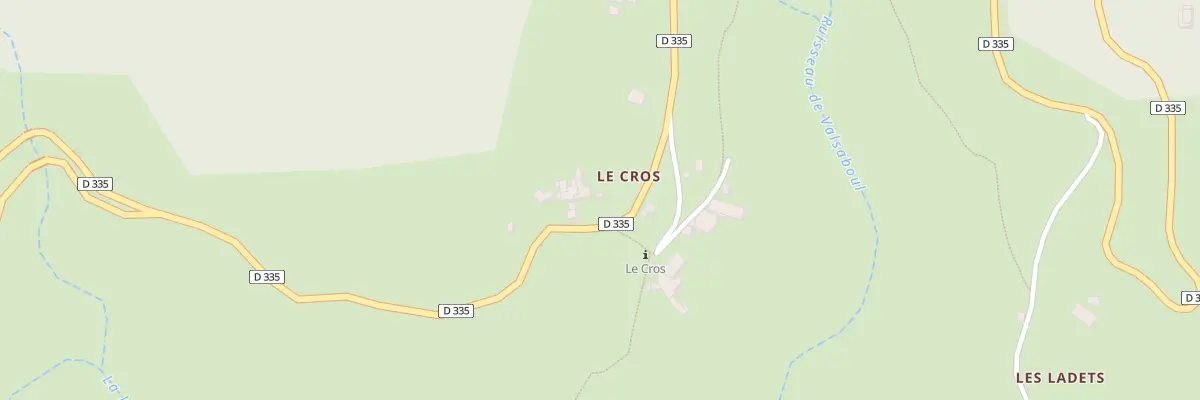Plan du 5055 Le Cros à Lentillères