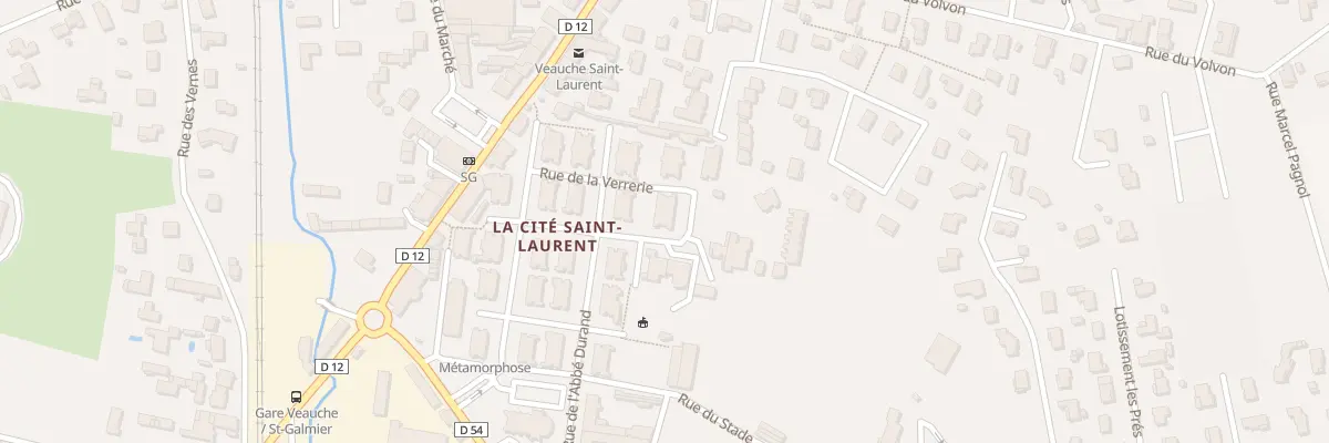 Plan du 9E Rue de la Verrerie à Veauche