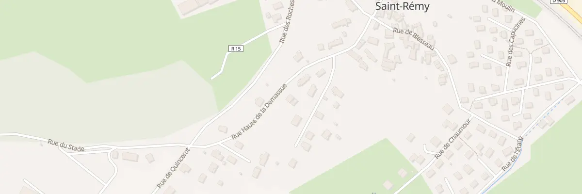 Plan du 13 Rue Haute de la Damassue à Saint-Rémy