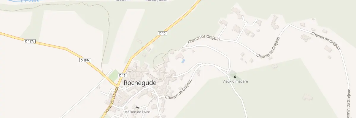Plan du 135 Che de Gréjan à Rochegude