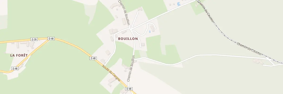 Plan du 170 Che de Bouillon à Arcinges