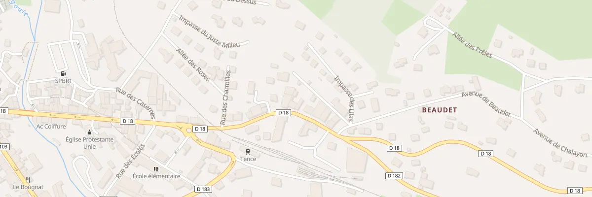 Plan du 63 Rte d’Annonay à Tence