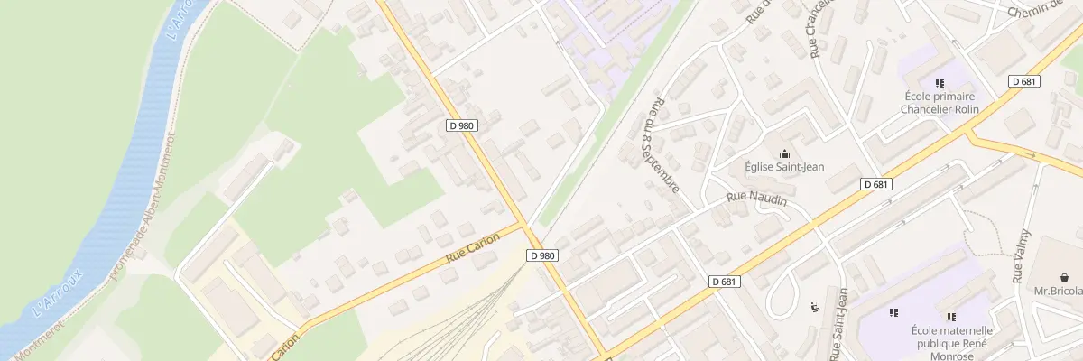 Plan du 2B Rue du Faubourg d’Arroux à Autun