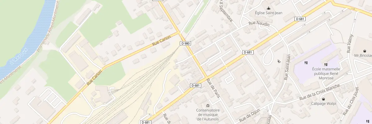Plan du 45 Rue de Paris à Autun
