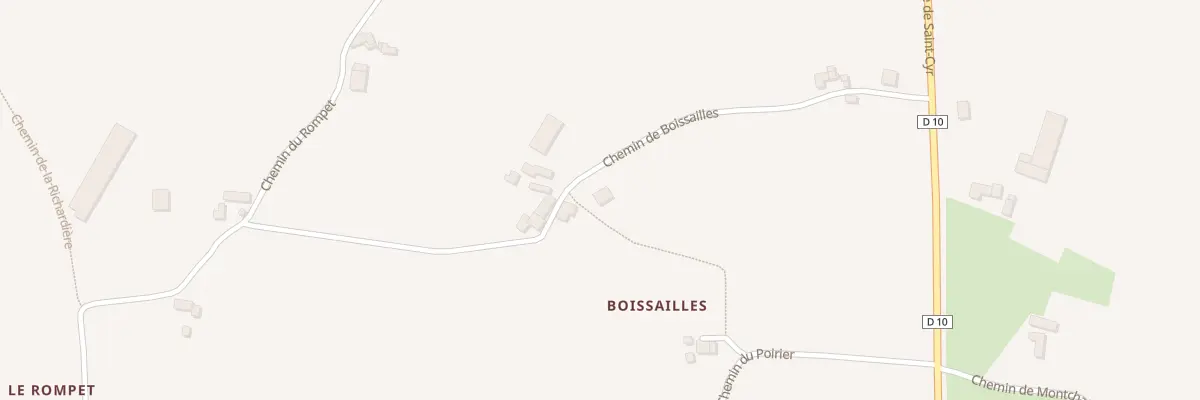 Plan du 291 Che Boissailles à Valeille