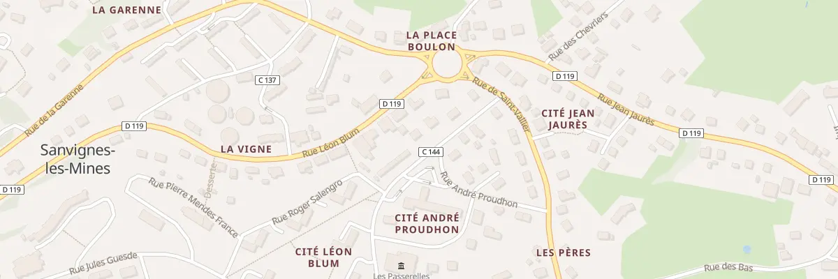 Plan du 6 Rue Léo Lagrange à Sanvignes-les-Mines