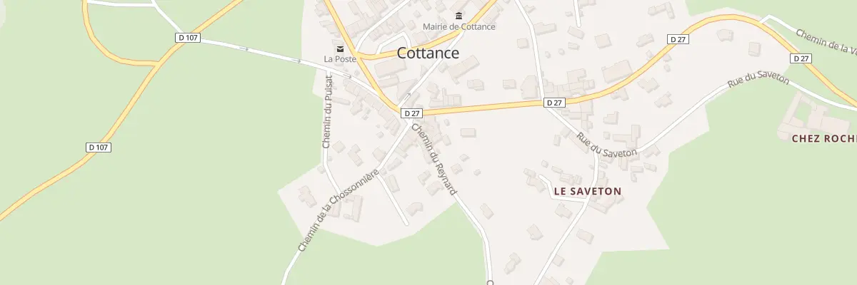Plan du 43 Che du Reynard à Cottance