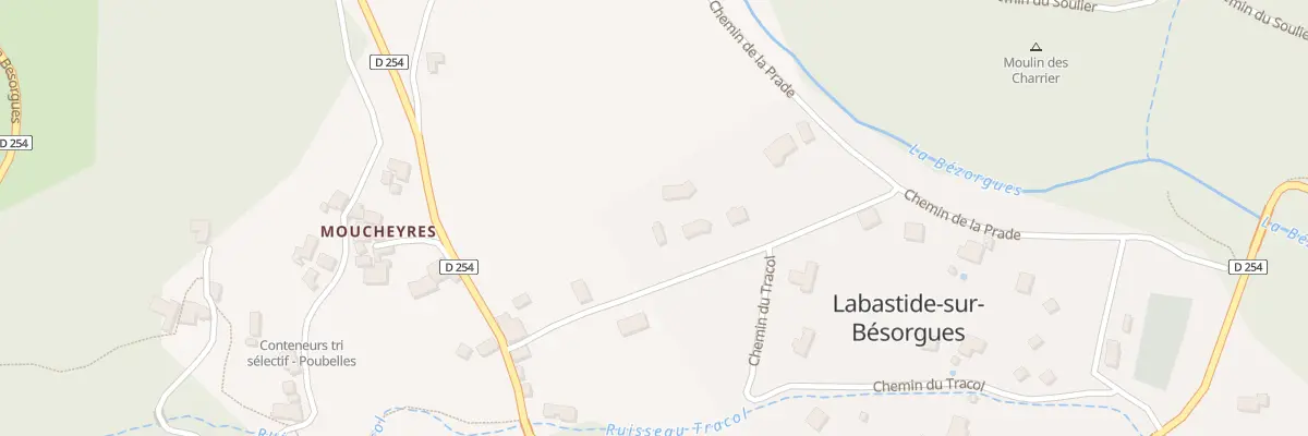 Plan du 141 Che de la Plaine à Labastide-sur-Bésorgues