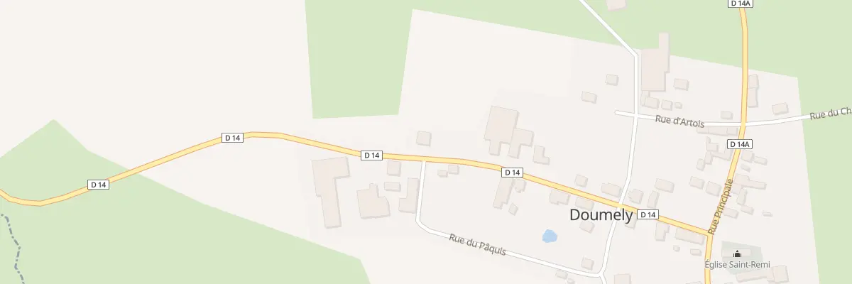 Plan du 16 Rte d’Adon à Doumely-Bégny
