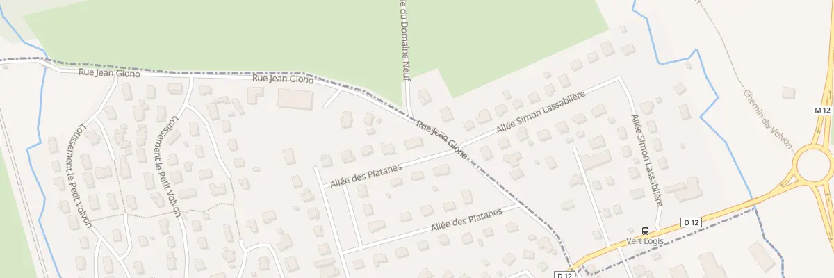 Plan du 39 All des Platanes à Veauche