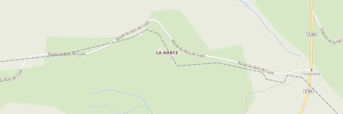 Plan du 399 Rte du Bois de Cuze à Labastide-sur-Bésorgues