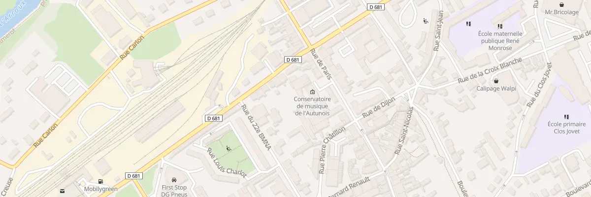 Plan du 48 Av de la République à Autun