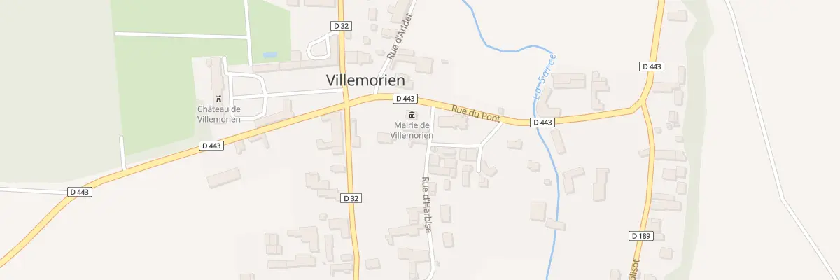 Plan du 1 Pl de l’Eglise à Villemorien