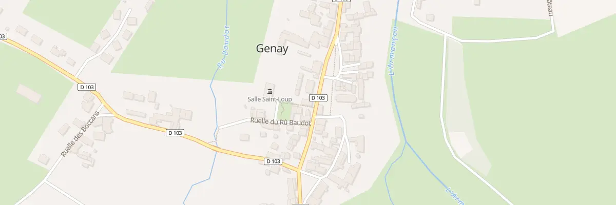 Plan du 3 Rue d’Armançon à Genay