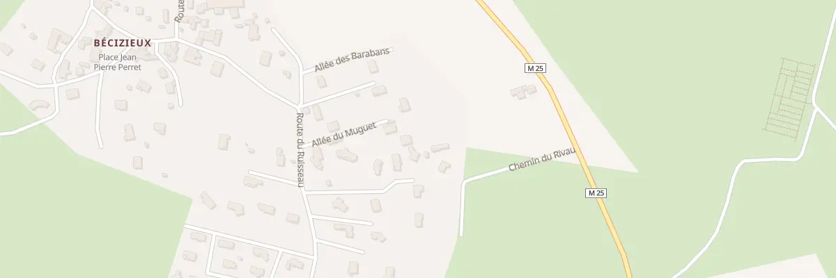 Plan du 52 All du Muguet à Saint-Étienne