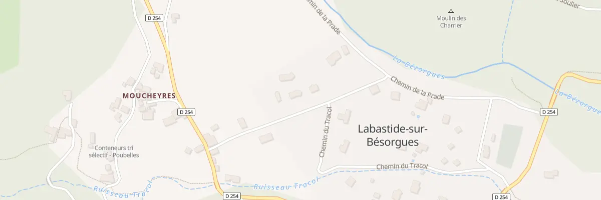 Plan du 161 Che de la Plaine à Labastide-sur-Bésorgues