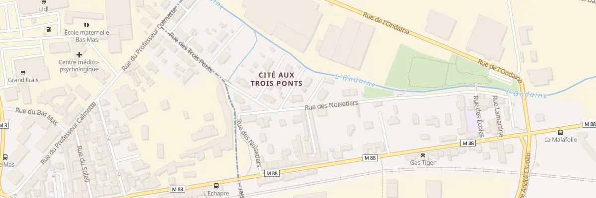 Plan du 22 Rue des Noisetiers au Chambon-Feugerolles