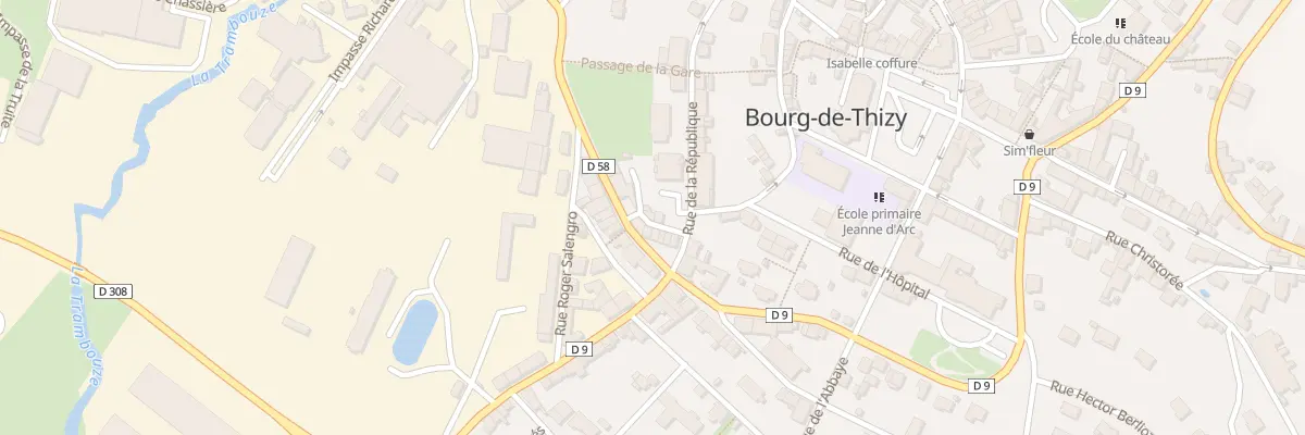 Plan du 4 Ven Pierrefeu à Thizy-les-Bourgs