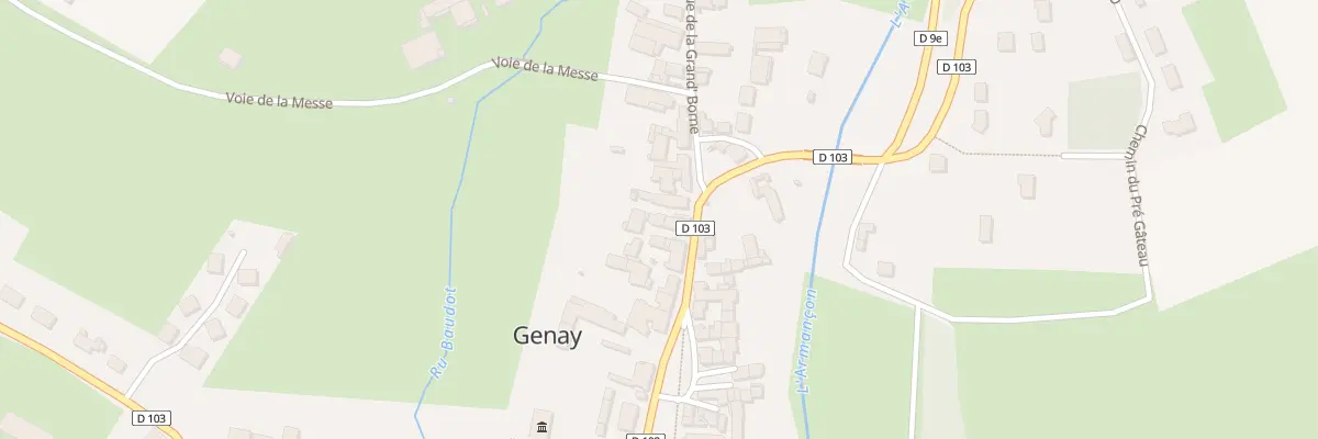 Plan du 23 Rue d’Armançon à Genay