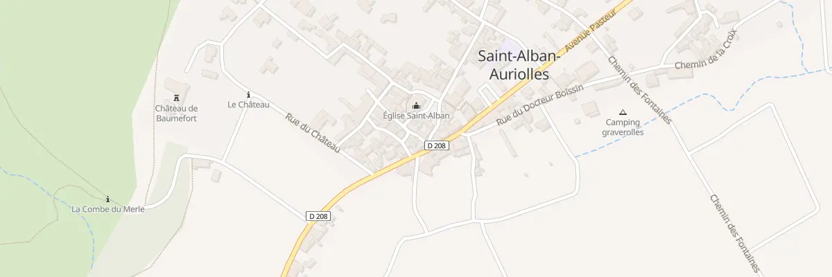 Plan du 25 Pas de la Rampette à Saint-Alban-Auriolles