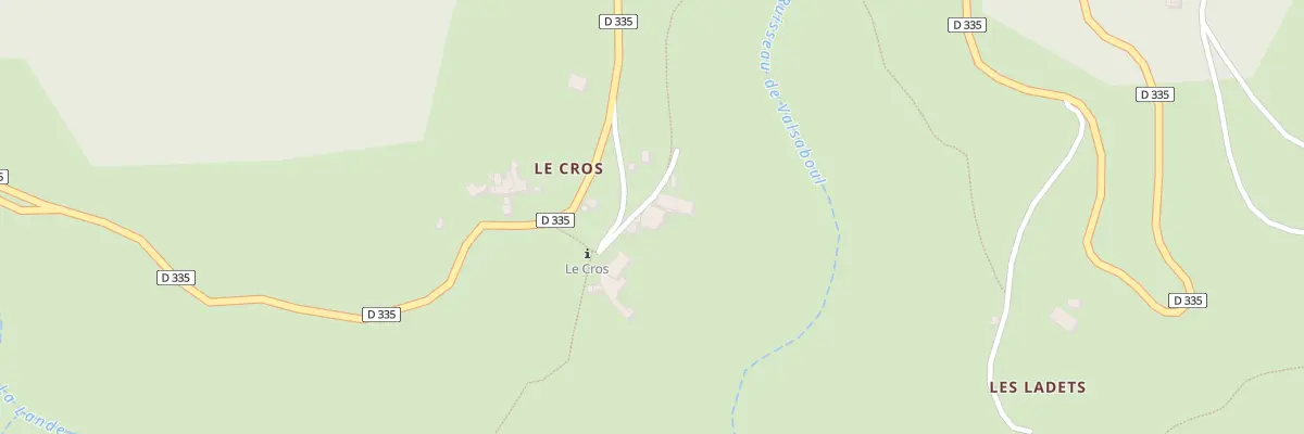 Plan du 5060 Le Cros à Lentillères