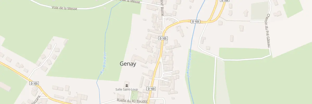 Plan du 15 Rue d’Armançon à Genay