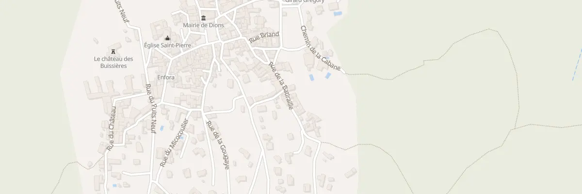 Plan du 5139 Rue de la Batiraille à Dions