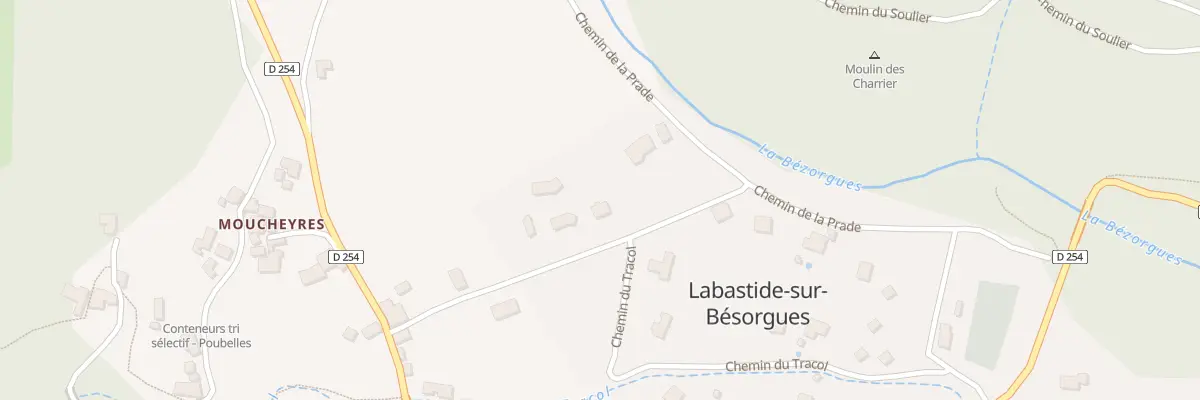 Plan du 207 Che de la Plaine à Labastide-sur-Bésorgues