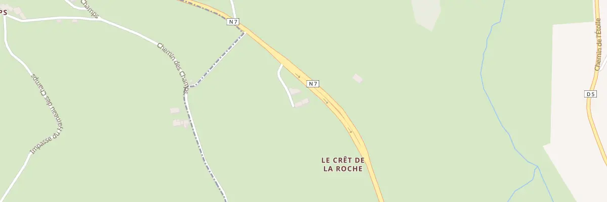 Plan du 11 Chem du Crêt de la Roche à Machézal