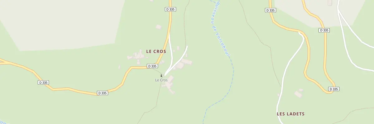Plan du 5061 Le Cros à Lentillères