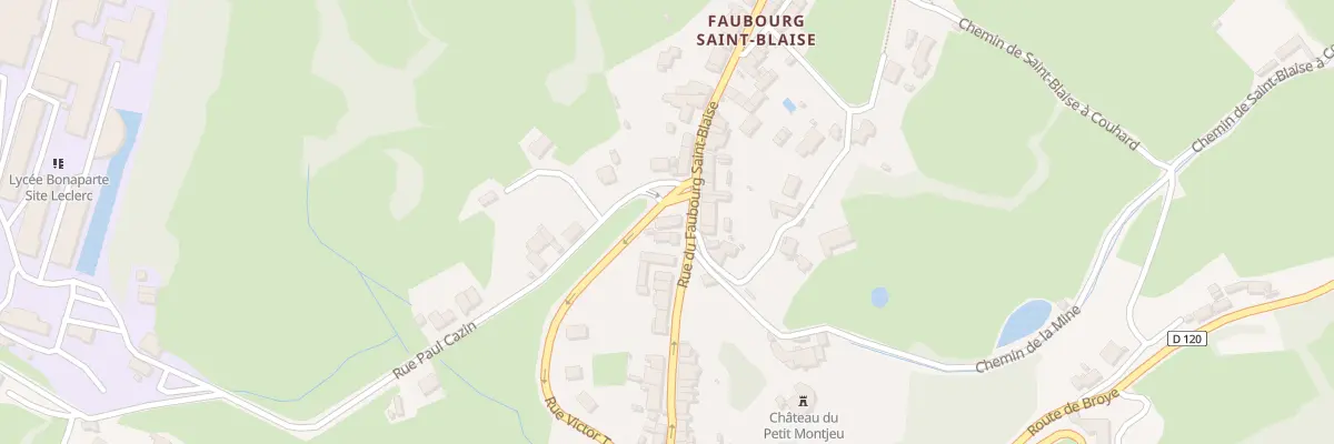 Plan du 28 Rue du Fbg Saint Blaise à Autun