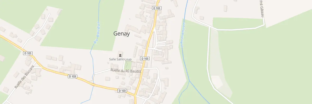 Plan du 6 Crs des Tilleuls à Genay