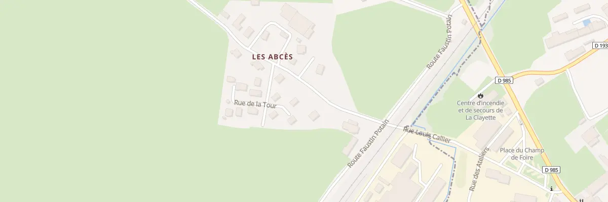 Plan du 1 Rue de la Tour à Baudemont