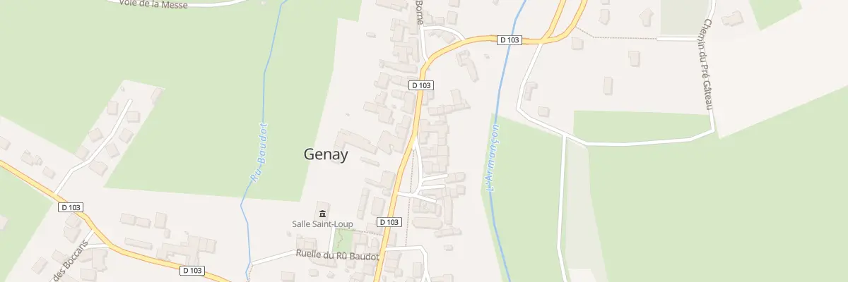 Plan du 14 Rue d’Armançon à Genay