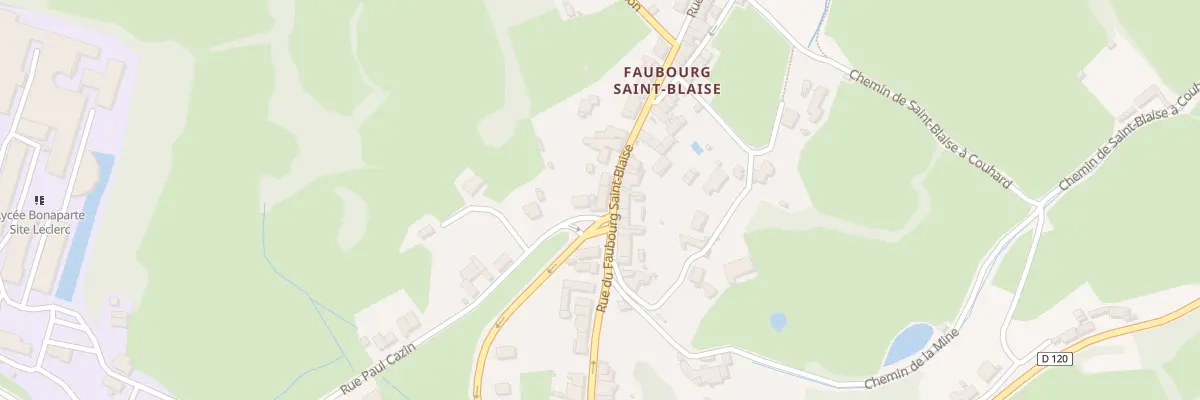 Plan du 26 Rue du Fbg Saint Blaise à Autun