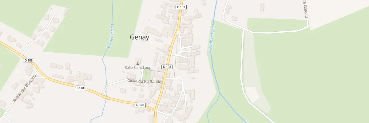 Plan du 8 Crs des Tilleuls à Genay