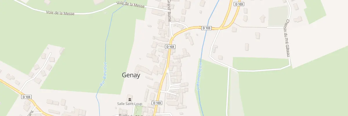 Plan du 18 Rue d’Armançon à Genay