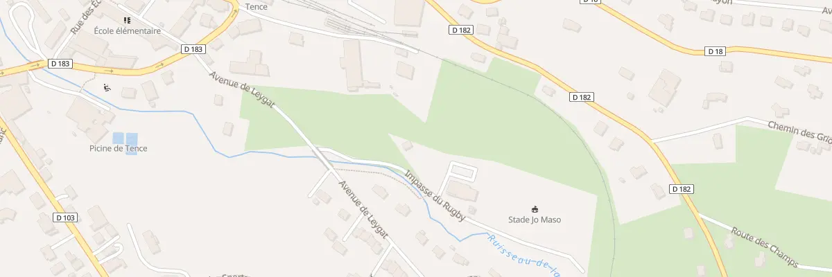 Plan du 336 La Gare à Tence