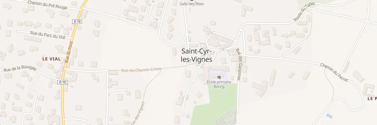 Plan du 65 Rue de la Montee du Bourg à Saint-Cyr-les-Vignes