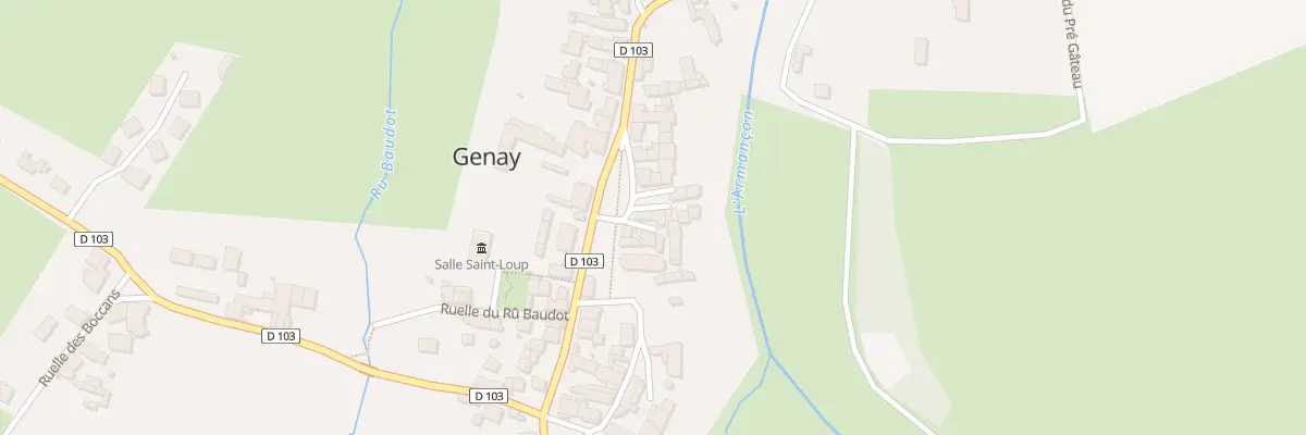 Plan du 12 Crs des Tilleuls à Genay