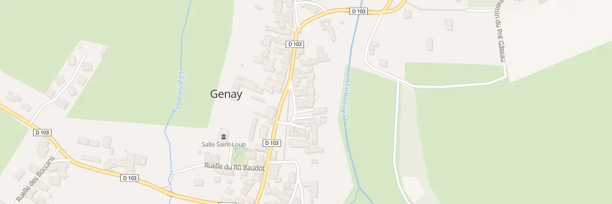 Plan du 16A Crs des Tilleuls à Genay