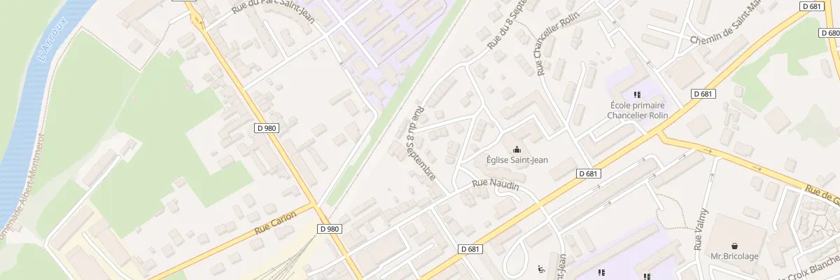 Plan du 6 Rue du 8 Septembre à Autun