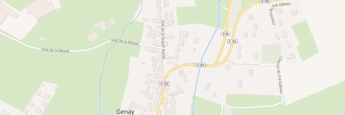 Plan du 3 Rue du Rocher à Genay