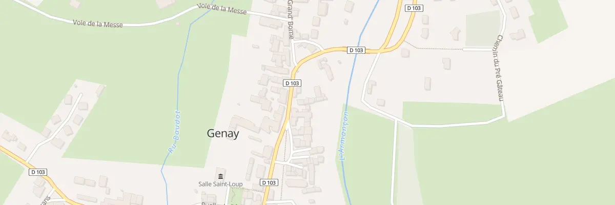 Plan du 20 Rue d’Armançon à Genay