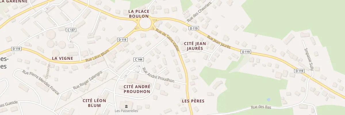 Plan du 94 Rue de St Vallier à Sanvignes-les-Mines