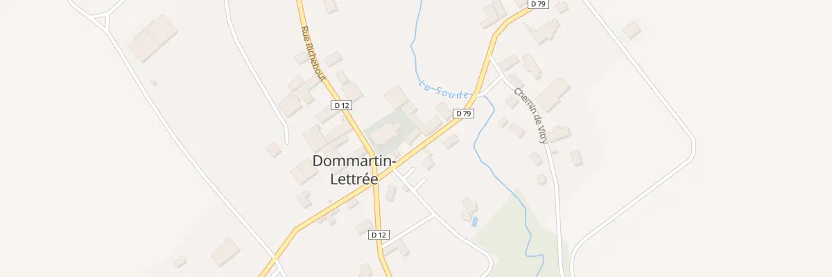 Plan du 1 Rte de Fontaine à Dommartin-Lettrée