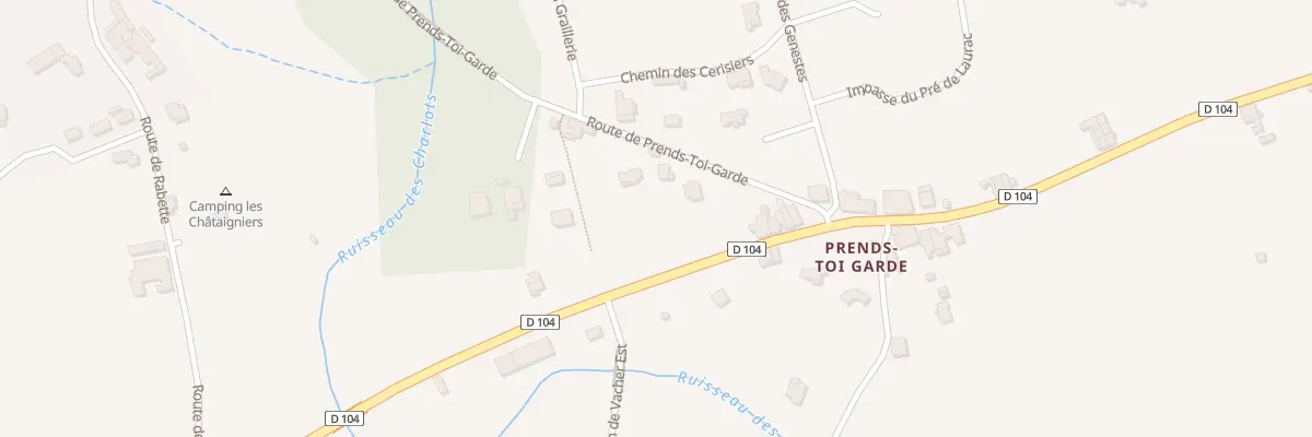 Plan du 650 Rte de Prends-Toi-Garde à Laurac-en-Vivarais